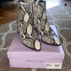 Snake Skin Booties